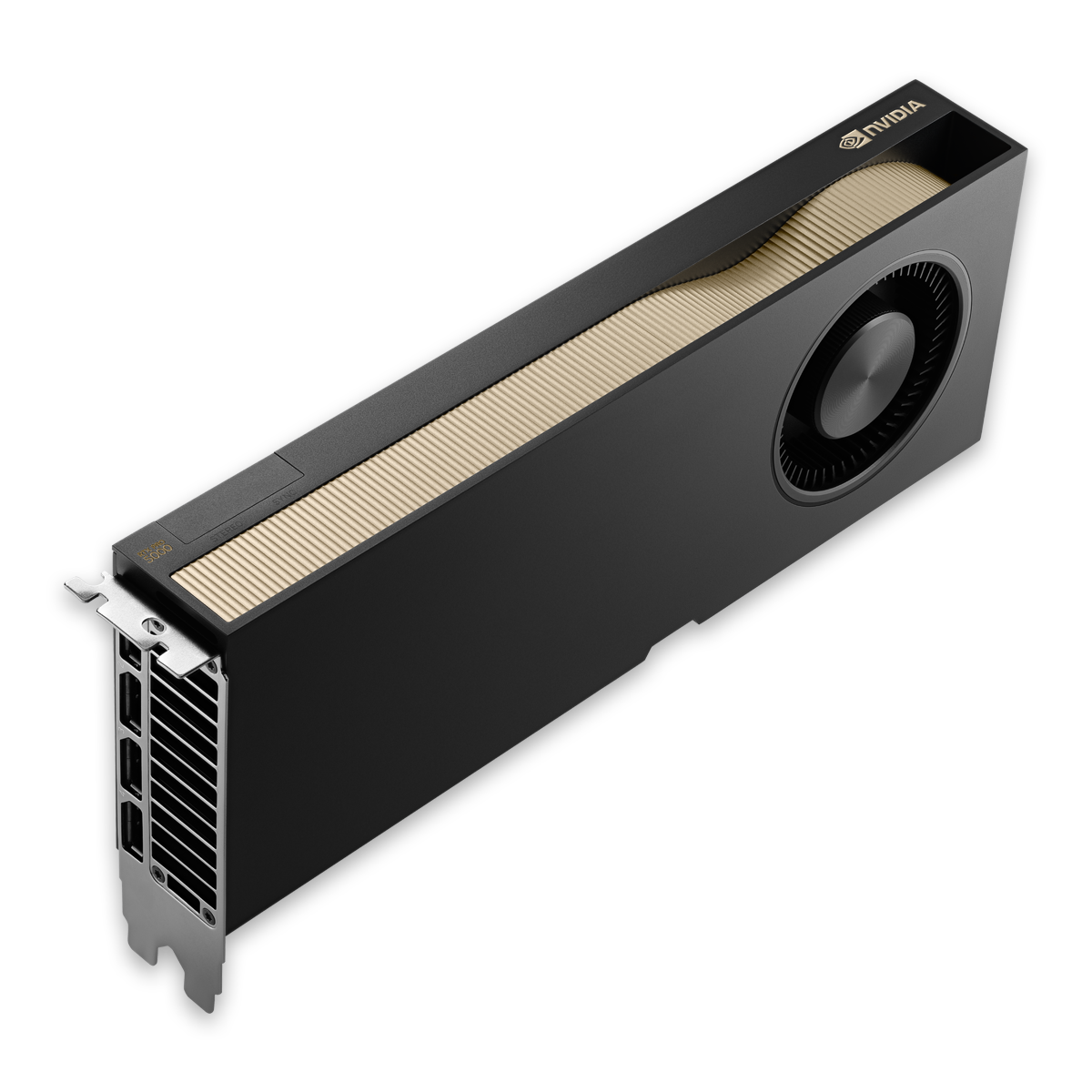 NVIDIA RTX PRO 5000 Blackwell 48GB, blower-cooled card from the top left