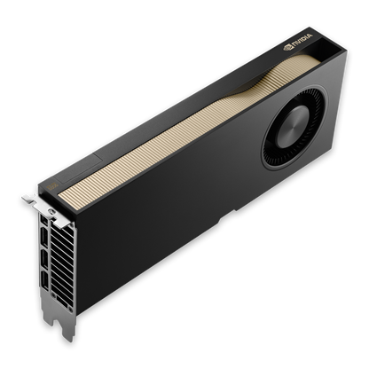 NVIDIA RTX PRO 5000 Blackwell 48GB, blower-cooled card from the top left