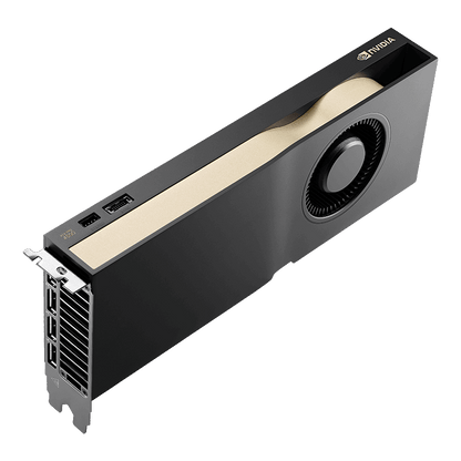 NVIDIA RTX PRO 4500 Blackwell 32GB, blower-cooled card from the top left